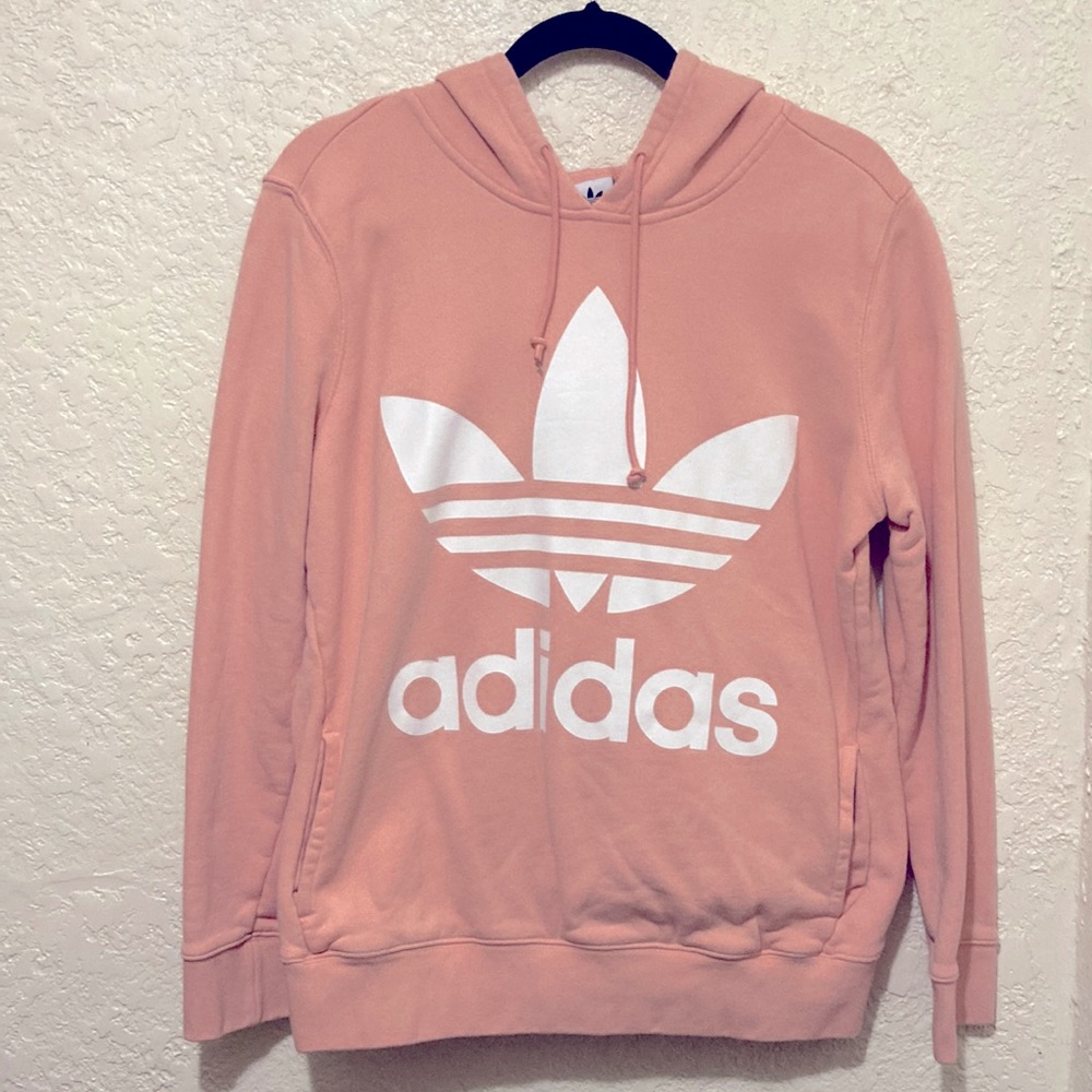 Medium Adidas light pink hoodie